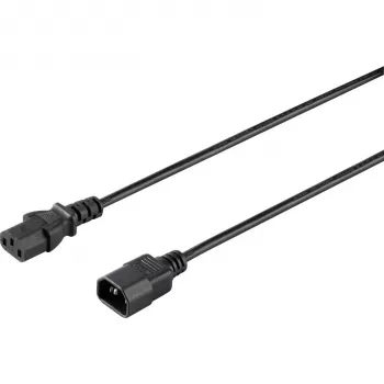 Sygonix SY-5042726 IEC C14 auf C13 Stromkabel 0,5 m Schwarz