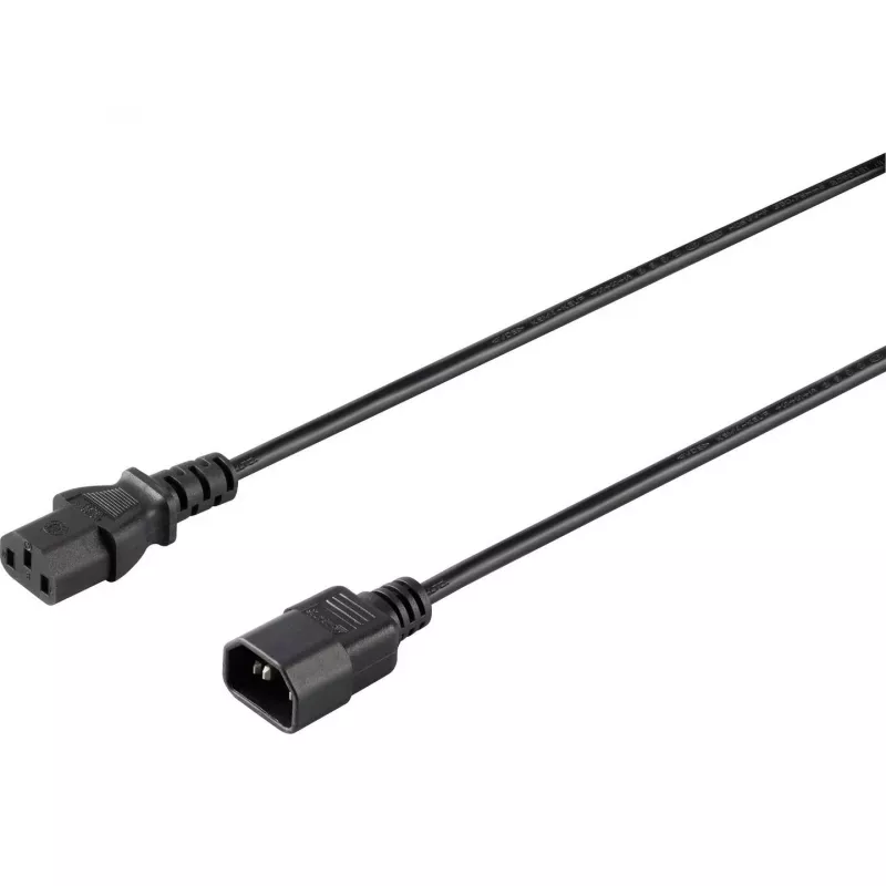 Sygonix SY-5042726 IEC C14 auf C13 Stromkabel 0,5 m Schwarz