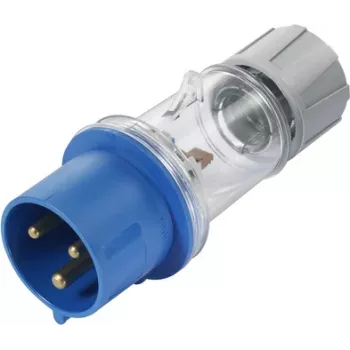 Sygonix SY-5871534 CEE-CARA Stecker 32 A 3-polig 230 V/AC IP44 Transparent