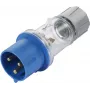 Sygonix SY-5871534 CEE-CARA Stecker 32 A 3-polig 230 V/AC IP44 Transparent