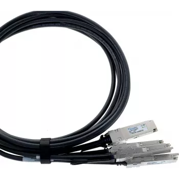 BlueLAN QDD-4X100G-2M-BL Juniper-kompatibles 400G QSFP-DD Breakout-DAC-Kabel 2m AWG26