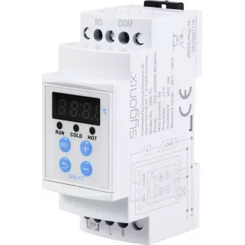 Sygonix SY-5984674 Hutschienen-Temperaturschalter -20 bis +100 °C für Heizen & Kühlen