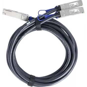 BlueLAN 200Gb/s QSFP56 auf 2x100Gb/s QSFP56 Infiniband HDR Direct Attach Breakout Kabel, 3m, AWG26 (MCP7H50-H003R26-BL)