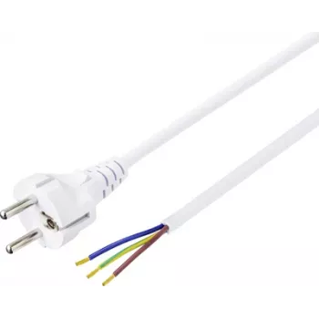 Sygonix SY-5043502 Netzkabel CEE 7/7 auf IEC C13 Weiß 1,5 m