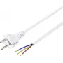 Sygonix SY-5043502 Netzkabel CEE 7/7 auf IEC C13 Weiß 1,5 m