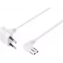 Sygonix SY-5043434 Netzkabel CEE 7/16 auf IEC C7 Weiß 1,5 m