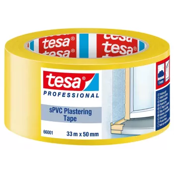 tesa 66001 Putzband Gelb 33 m x 50 mm 66001-00001-00