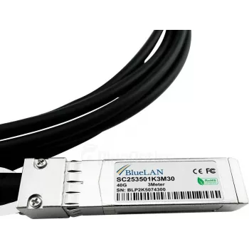 BlueLAN 40G QSFP+ auf 4x10G SFP+ Passives Direct-Attach-Breakout-Kabel, 5m, 26 AWG, NVIDIA L45593-D178-B50 Kompatibel L45593-D178-B50-BL