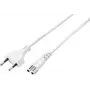 Sygonix SY-5044218 Netzkabel Weiß 1,8m Schuko auf Schuko 16A