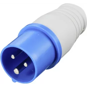 Sygonix SY-5806886 CEE Caravan Stecker 16 A 3-polig 250 V AC IP44 Blau