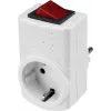 Sygonix SY-5045292 Schaltbarer Schuko Adapterstecker Weiß