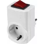 Sygonix SY-5045292 Schaltbarer Schuko Adapterstecker Weiß