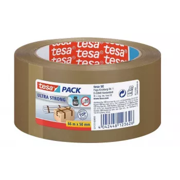 tesa ULTRA STRONG 57177 Verpackungsband Braun 66 m x 50 mm 6 Rollen