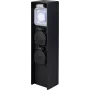 Sygonix SY-6121656 Gartensteckdose 2-fach mit Timer IP44 Schwarz Erdspieß