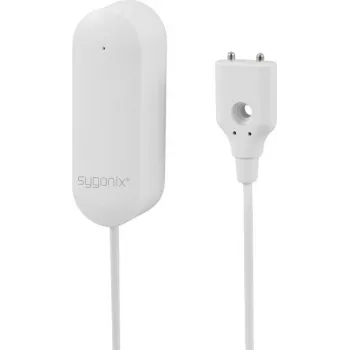Sygonix SY-6515318 Wi-Fi-Wassermelder mit App-Steuerung, batteriebetrieben, Weiß