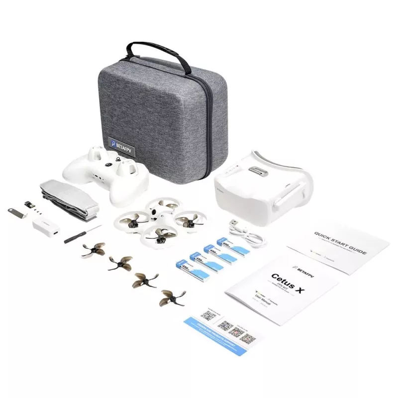 BETAFPV Cetus X FPV Kit – Flugfertige FPV-Drohne mit VR03-Brille und ELRS-Funkfernsteuerung