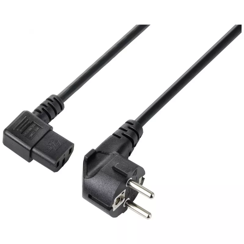 Sygonix SY-5243886 Kaltgeräte-Anschlusskabel 7,5 m Schwarz