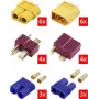 Reely RE-6699867 XT60 auf T-Plug und EC3 vergoldetes Y-Splitter-Adapterkabel