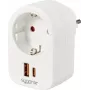Sygonix SY-6713236 Steckdosenadapter mit 2 USB-Anschlüssen, Typ F, 3680 W, Weiß