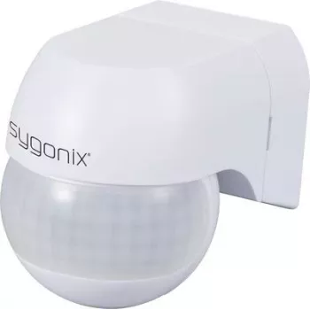 Sygonix SY-6733024 Wand-Aufputz-PIR-Bewegungsmelder 360° 180° Relais Weiß
