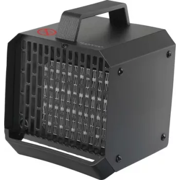 Sygonix SY-6735636 PTC Keramik-Heizlüfter 500 W für Räume bis 10 m², Schwarz