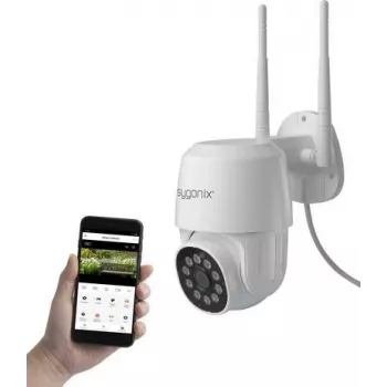 Sygonix PTZ WLAN SY-4760960 Full HD Schwenk-/Neige-IP-Kamera mit Nachtsicht und Zwei-Wege-Audio