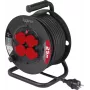 Sygonix SY-10236129 Kabeltrommel Schwarz Schuko-Stecker 25m 4 Steckdosen