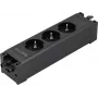 Sygonix SY-6872234 3-fach Steckdosenmodul ohne Schalter Schwarz