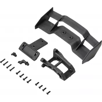Reely 1:10 Heckflügel und Halterungsset Schwarz (RE-7133427)