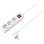 Sygonix SY-4890990 Steckdosenleiste mit Schalter Weiß Schuko 3-fach 1,5 m
