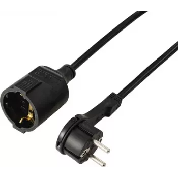 Sygonix SY-7169684 Verlängerungskabel 16 A 2 m H05VV-F 3G 1,5 mm² Schwarz