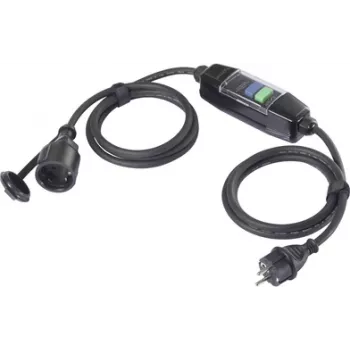 Sygonix SY-6052178 PRCD tragbares Fehlerstrom-Schutzschalter-Verlängerungskabel 230 V/AC 3 m Schwarz IP44