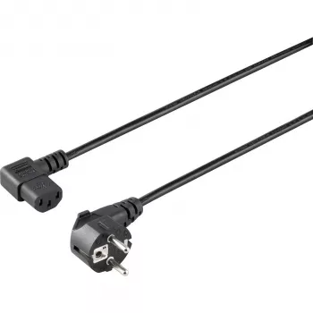 Sygonix SY-5042718 Kaltgeräte-Anschlusskabel CEE 7/7 auf IEC C13, 1,5 m, Schwarz