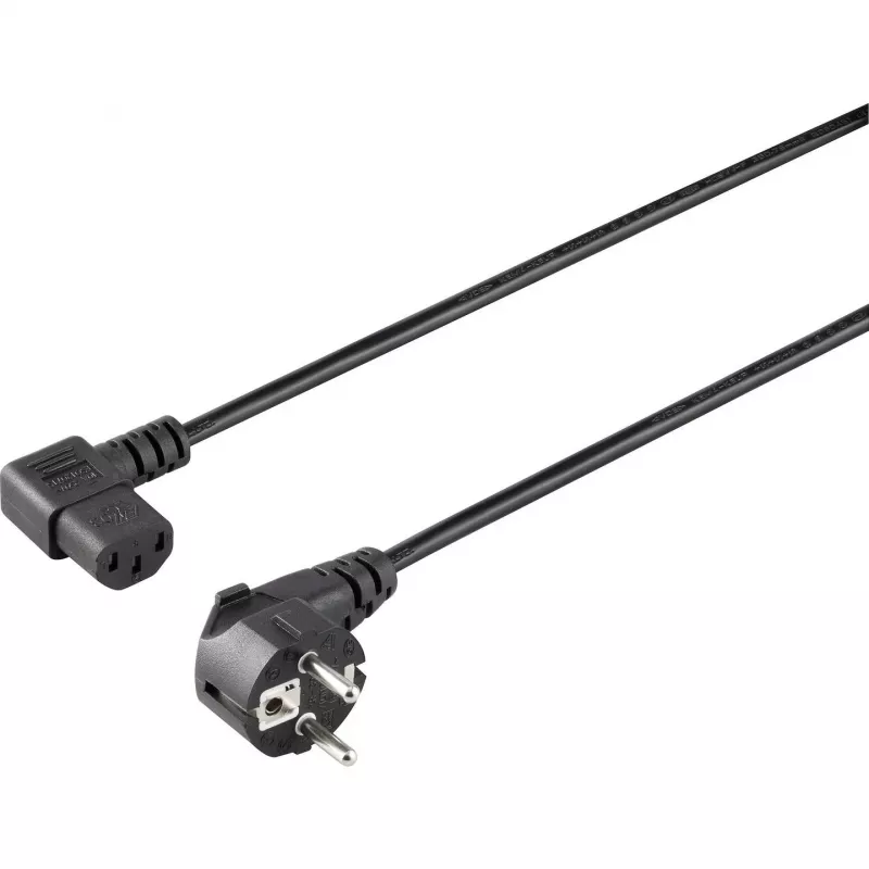 Sygonix SY-5042718 Kaltgeräte-Anschlusskabel CEE 7/7 auf IEC C13, 1,5 m, Schwarz