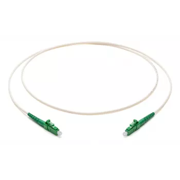 Corning LC/APC auf LC/APC Simplex Single-Mode OS2 Glasfaser-Patchkabel, 2,0mm, 30m, Weiß F222201J1Z20030M