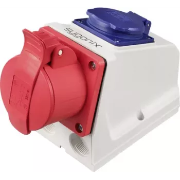 Sygonix SY-6271370 CEE-Wandsteckdose 16 A 5-polig 415 V/AC IP44 Rot