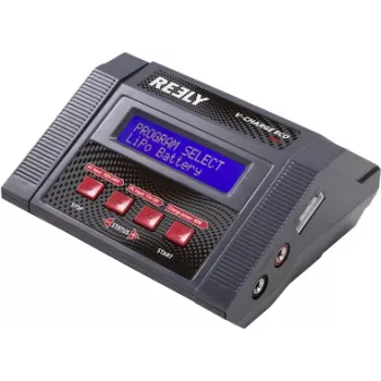 Reely V-Charger ECO 80 Multifunktions-RC-Akkuladegerät 80W AC/DC LiPo LiIon LiHV NiMH NiCd Pb Pb-Ca RE-7570029