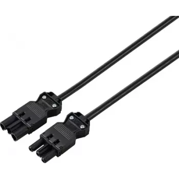 Sygonix SY-6676360 Verlängerungskabel Schwarz 1,5 m Schuko