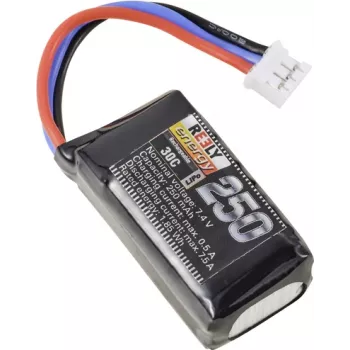 Reely LiPo Akku 7,4 V 250 mAh 2S 30C Softcase Flachstecker (RE-7845954)
