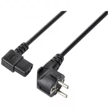 Sygonix SY-5243884 Schuko auf IEC C13 Stromkabel 5 m Schwarz