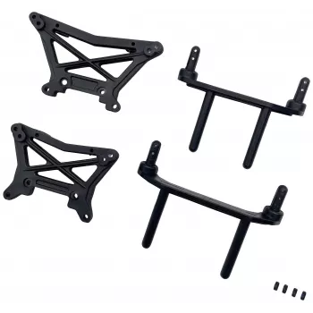Reely RE-8378430 Dämpferbrücke/Karosseriehalter, Ersatzteil für Rhino 2WD und Dune Fighter 2WD