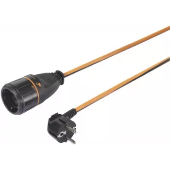 Sygonix SY-5597568 Verlängerungskabel 16 A Schwarz, Orange 5 m verriegelbar
