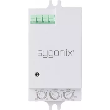Sygonix SY-6879924 Decken-/Wand-PIR-Präsenzmelder, 180°/360°, Relais, Weiß