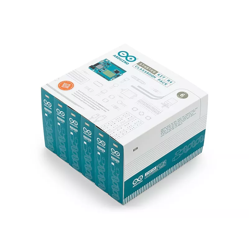 Arduino Starter Kit R4 Classroom Pack, 6 x Arduino Starter Kit R4, für eine Gruppe ab 12 Personen (K000007_R4-6P)