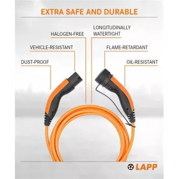 LAPP Typ 2 EV-Ladekabel 11 kW 3m Orange 75743
