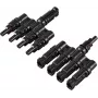 Sygonix Solar Adapter T-Stecker 4 auf 1 1000 V DC SY-6408002 Y-Stecker für Solaranlagen