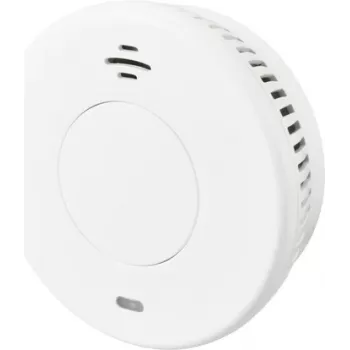 Sygonix SY-6438012 Funkrauchmelder mit 10-Jahres-Batterie, vernetzbar, Weiß
