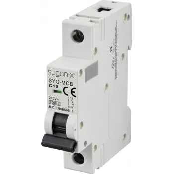 Sygonix SY-6440890 SYG-MCB 1P C13 6kA Leitungsschutzschalter 13A 240V AC