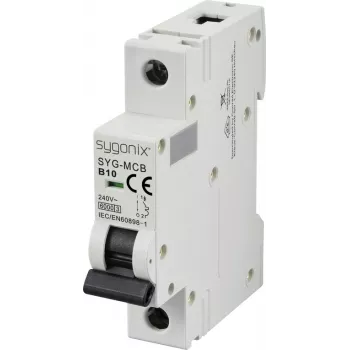 Sygonix SY-6440876 SYG-MCB 1P/B10/6KA Miniatur-Leitungsschutzschalter 1-polig 10 A 240 V AC