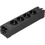 Sygonix SY-6872232 4-fach Steckdosenmodul ohne Schalter, Schwarz